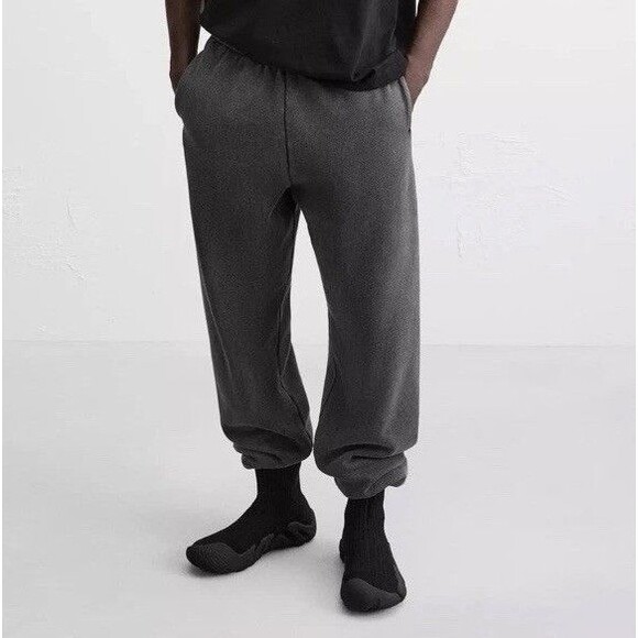 ZARA Men Sock Knit Fabric High-Top Sneakers Black Size US 9 EUR 42 - Picture 3 of 15